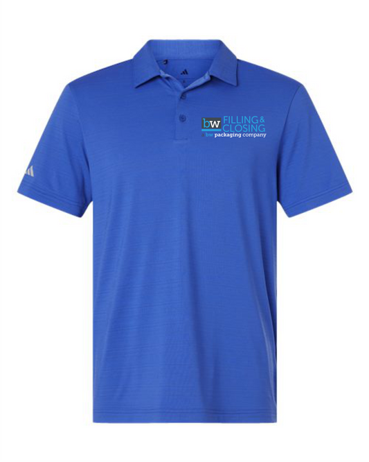 Adidas Textured Stripe Polo - A704