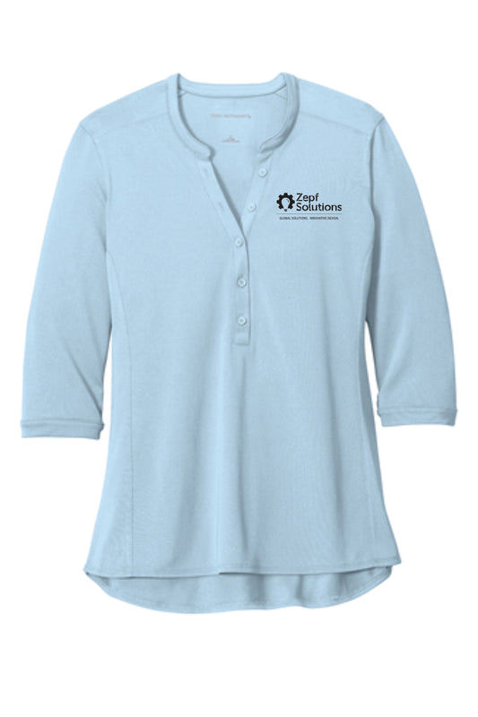 LK750 Port Authority ® Ladies UV Choice Pique Henley