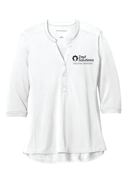 LK750 Port Authority ® Ladies UV Choice Pique Henley